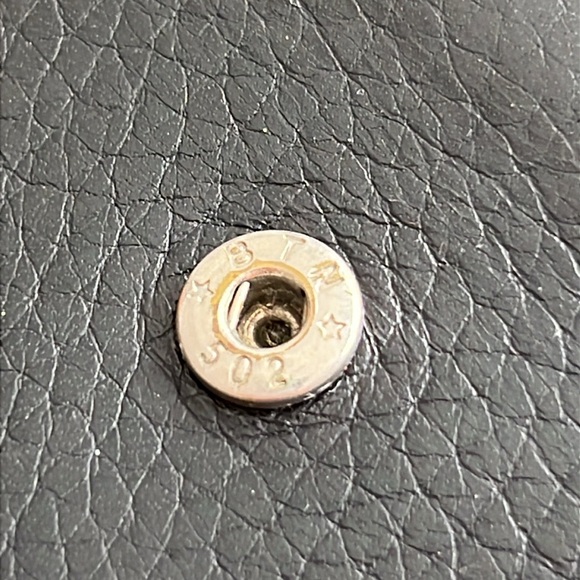 BRIGHTON Wallet Purse Crossbody Black Leather and Silver - Picture 6 of 14